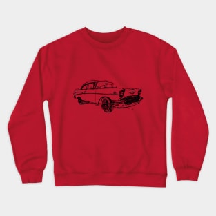 Classic Car Drawing Crewneck Sweatshirt